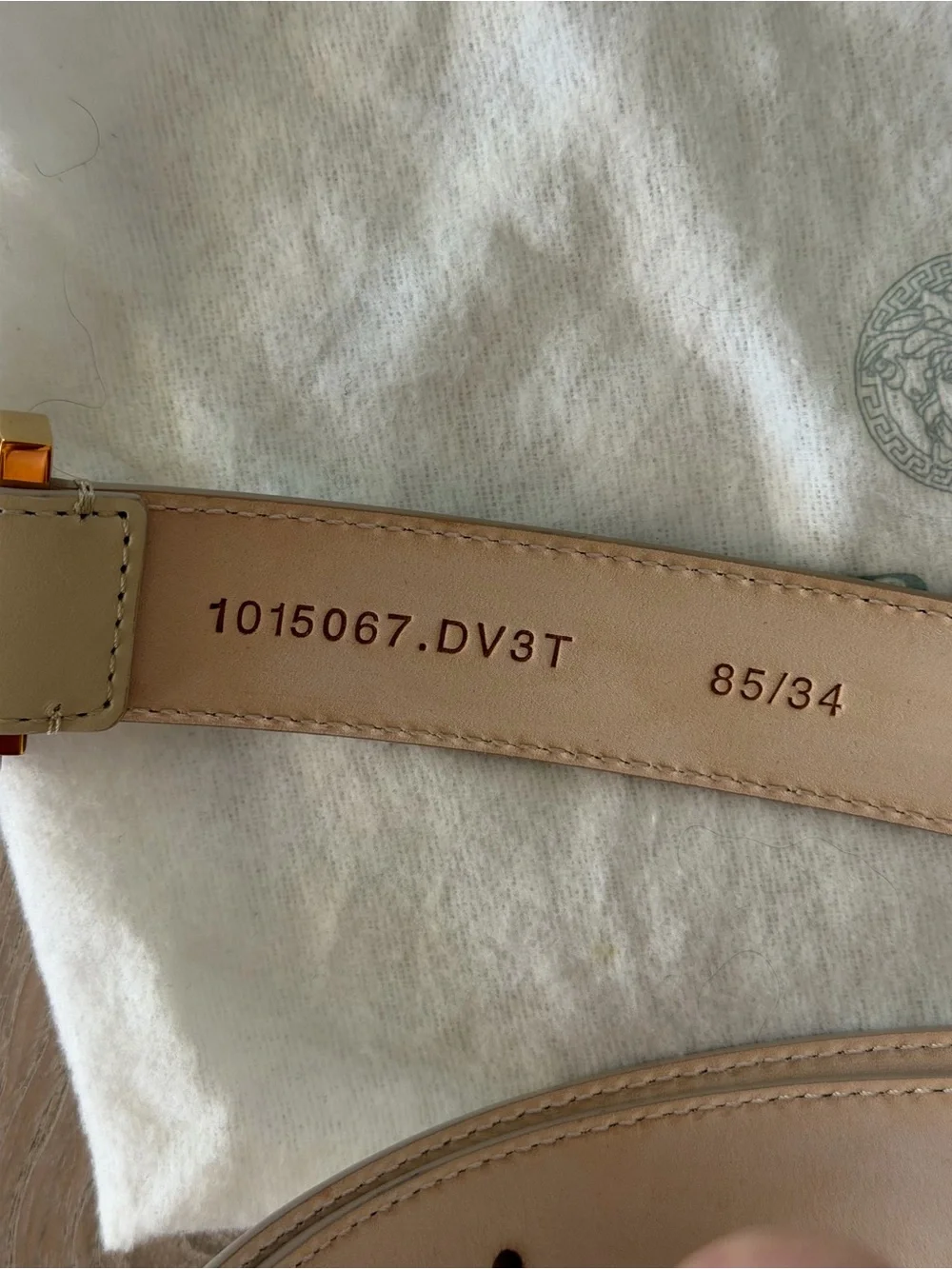 Versace Medusa Charm Leather belt 3 cm